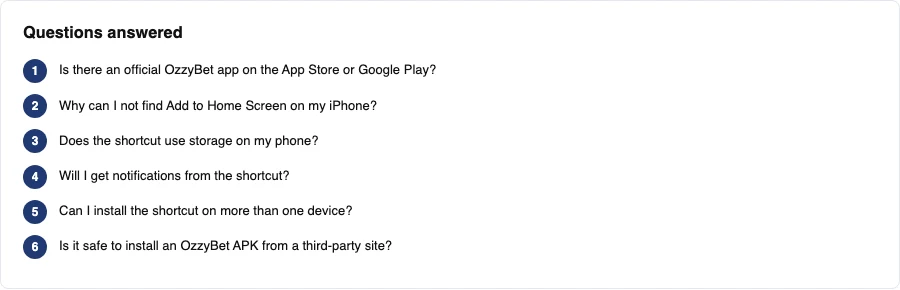 The main questions answered in the FAQ of this page